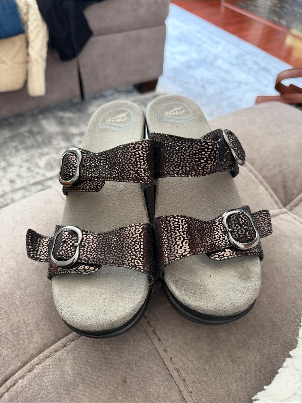 DANSKO Sophie black metallic Sandals